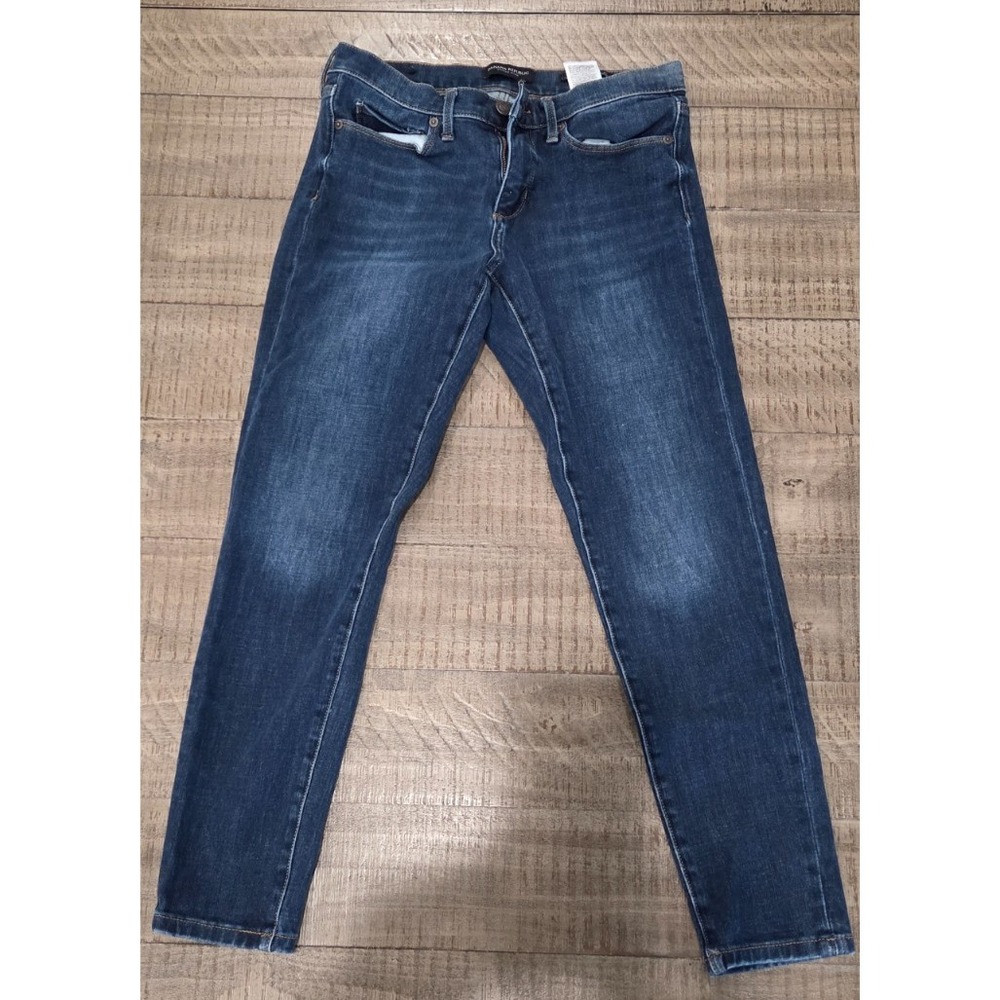 Banana Republic Women Skinny Jeans Dark Wash Denim Stretch Size 27